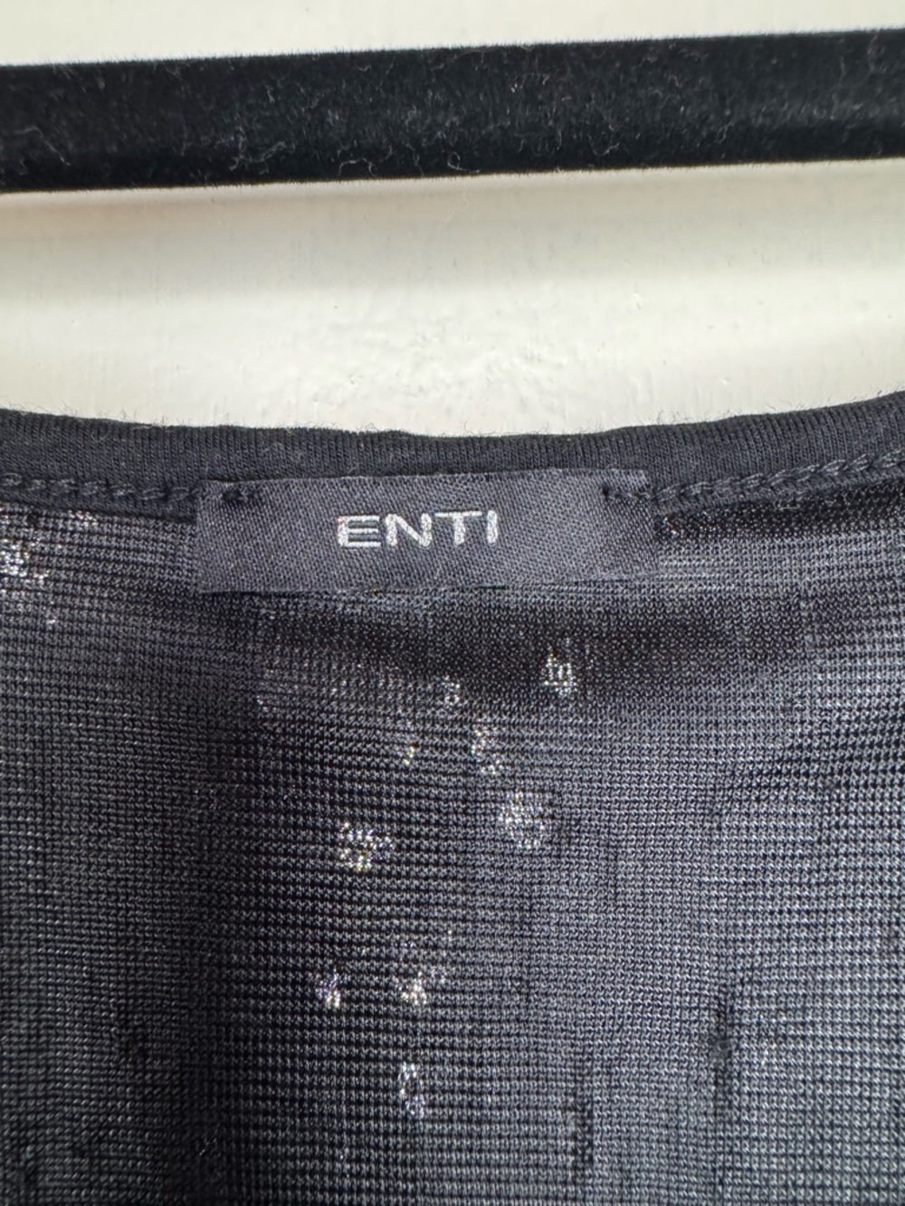 ENTI Black Sequin Mini Slip Dress - Picture 3 of 5